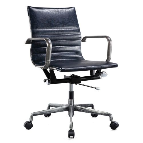 Edmeston Vintage Vegan Leather Office Chair