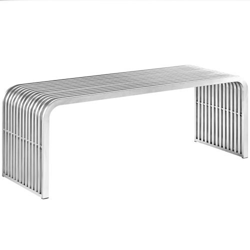 Pipe 47" Stainless Steel Bench