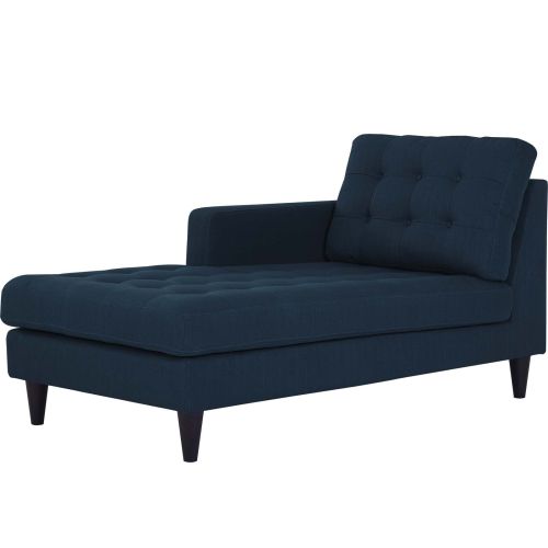 Empress Left-Arm Upholstered Fabric Chaise