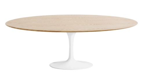 Sandlake | Saarinen 59" oval pedestal dining table ash