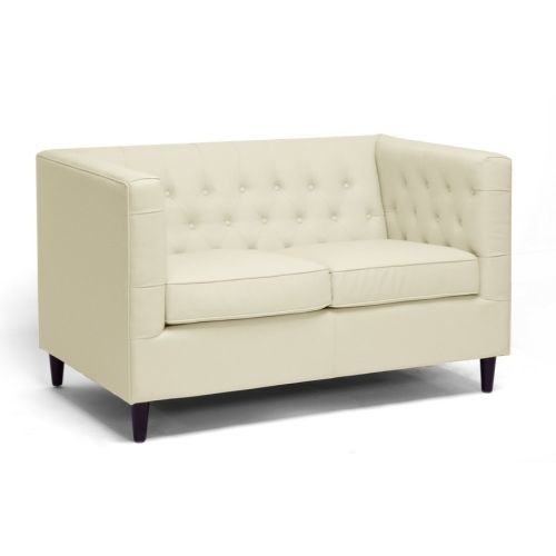 Perth | Darrow Modern Leather Loveseat