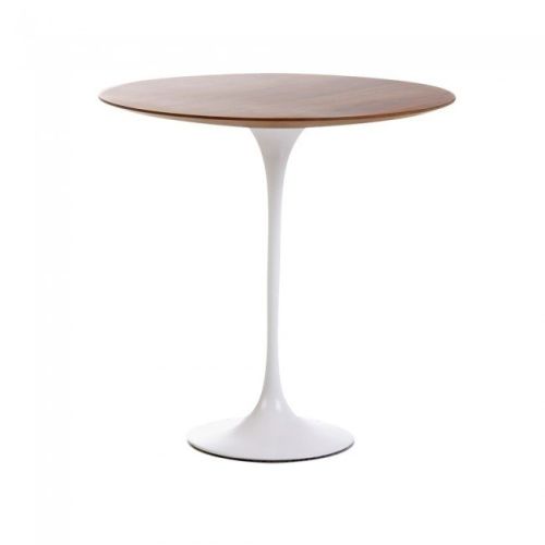 Sandlake | Saarinen 20" Round Tulip Side Table Wood