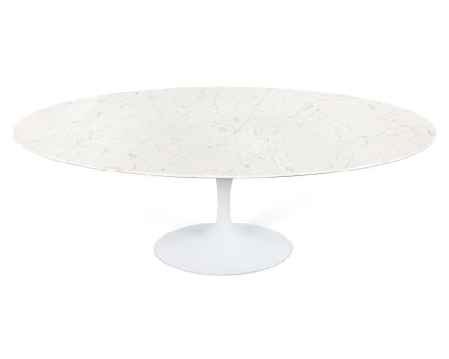 Sandlake | Saarinen 96" Oval Quartz Tulip Dining Table