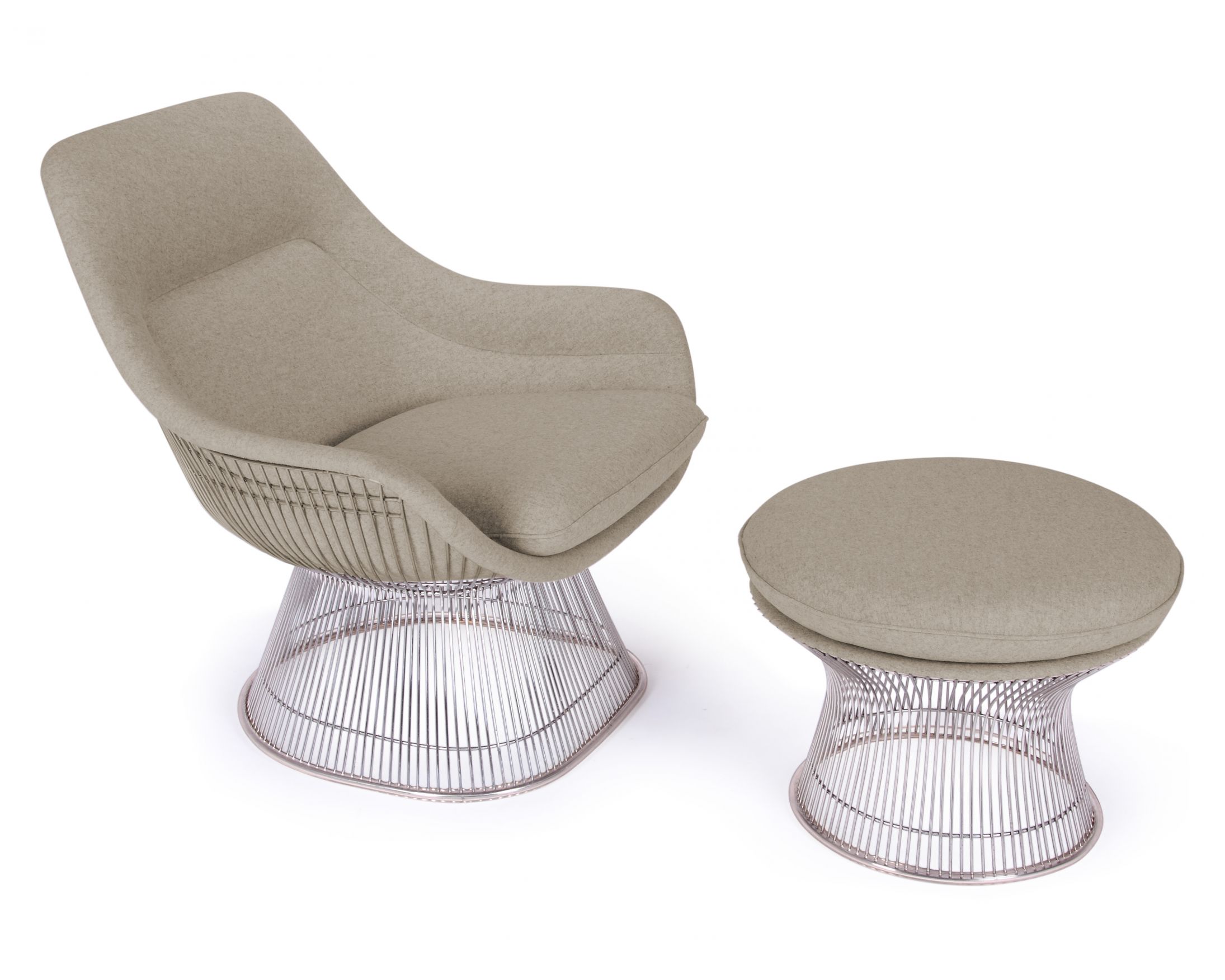 platner easy lounge ottoman 